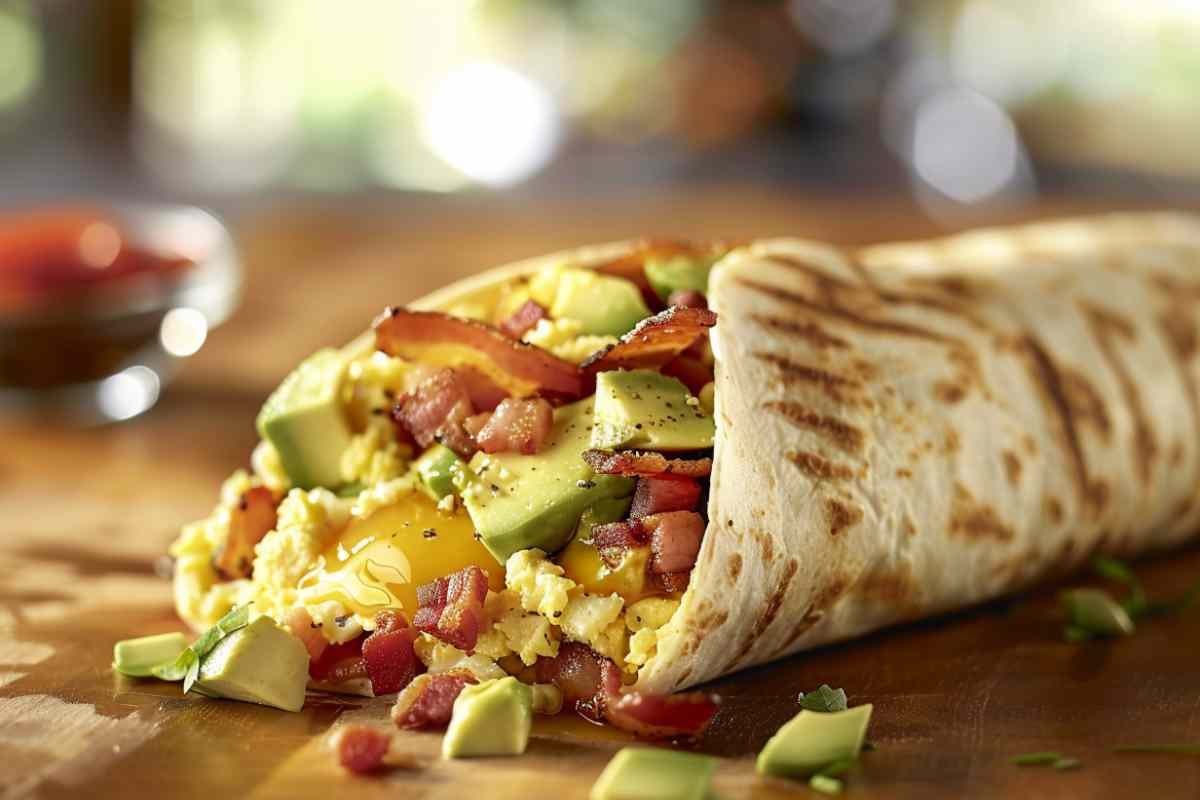 How to fold a breakfast wrap