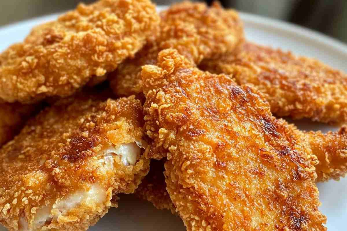 fried chicken cutlets crispy