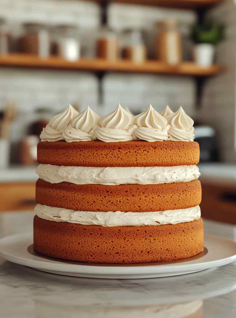 Pumpkin Cake with Cream Cheese Frosting