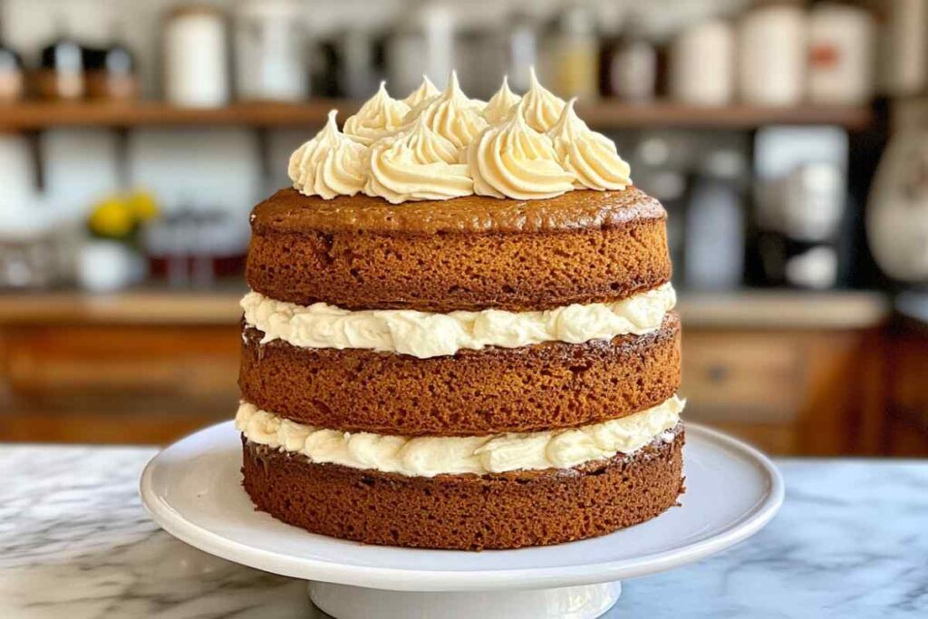 Pumpkin Cake with Cream Cheese Frosting